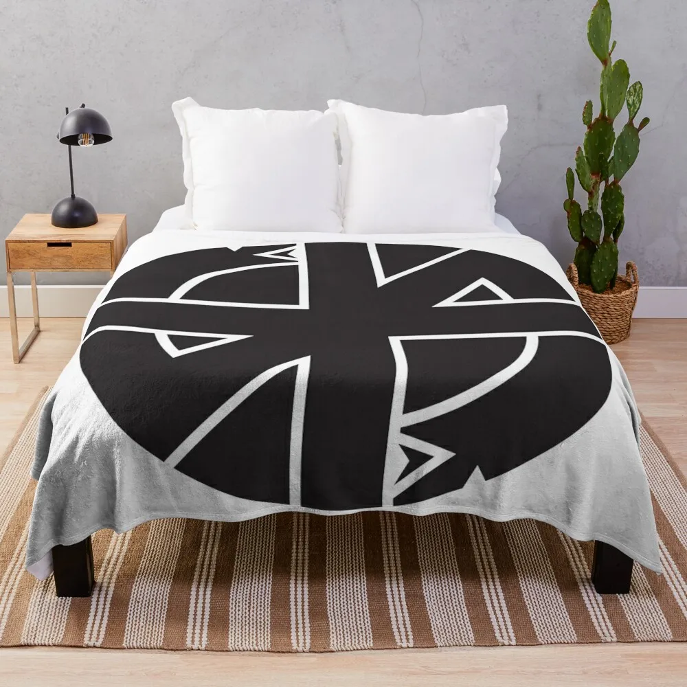 

Classic Punk Crass Logo Throw Blanket Blankets Sofas Of Decoration Luxury Thicken Blankets For Baby Blankets