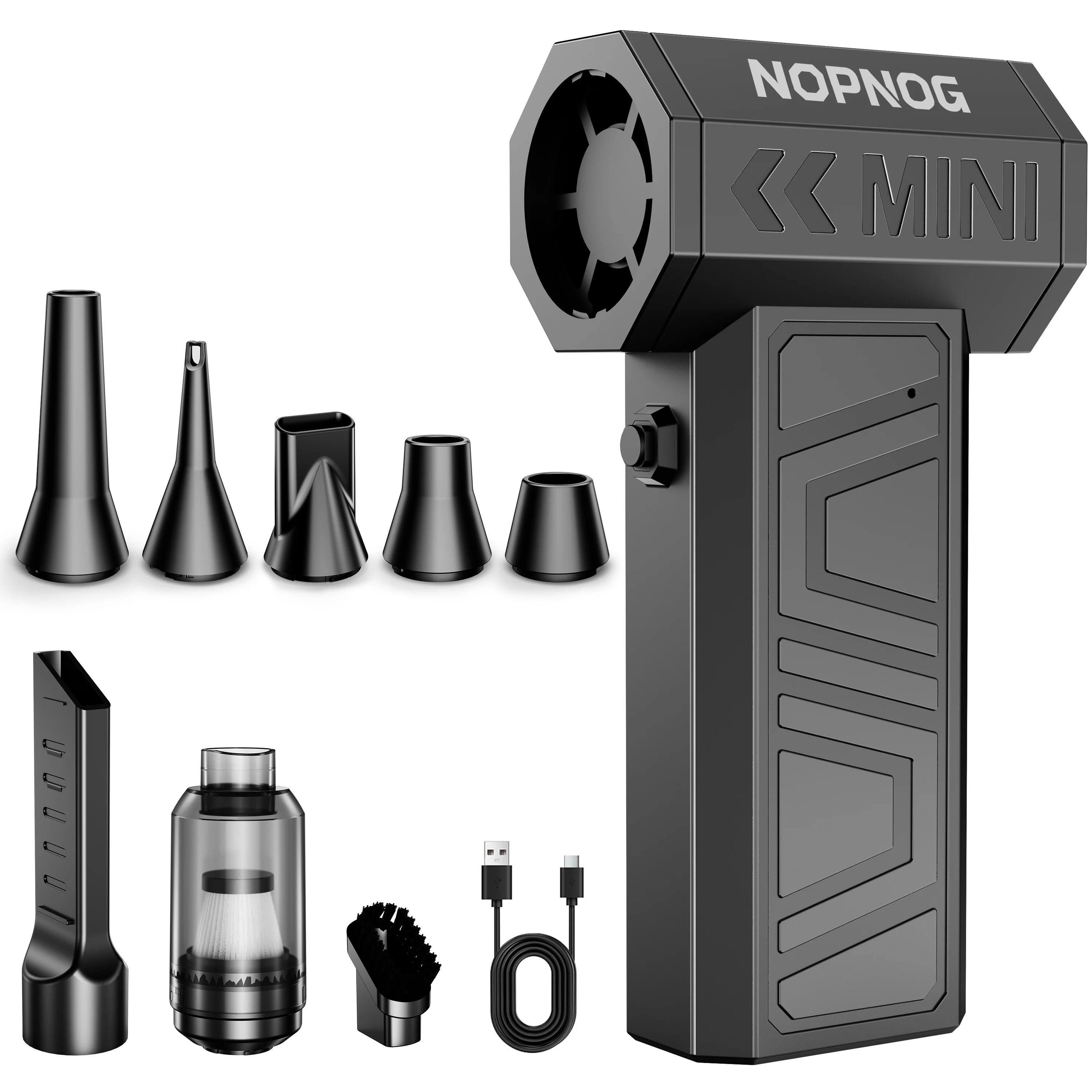 

Computer Keyboard Blower Turbo Fan Electric Air Duster Handheld Violent Jet Fan Car Vacuum Cleaner 2 in 1 Cleaning Blowing Tool