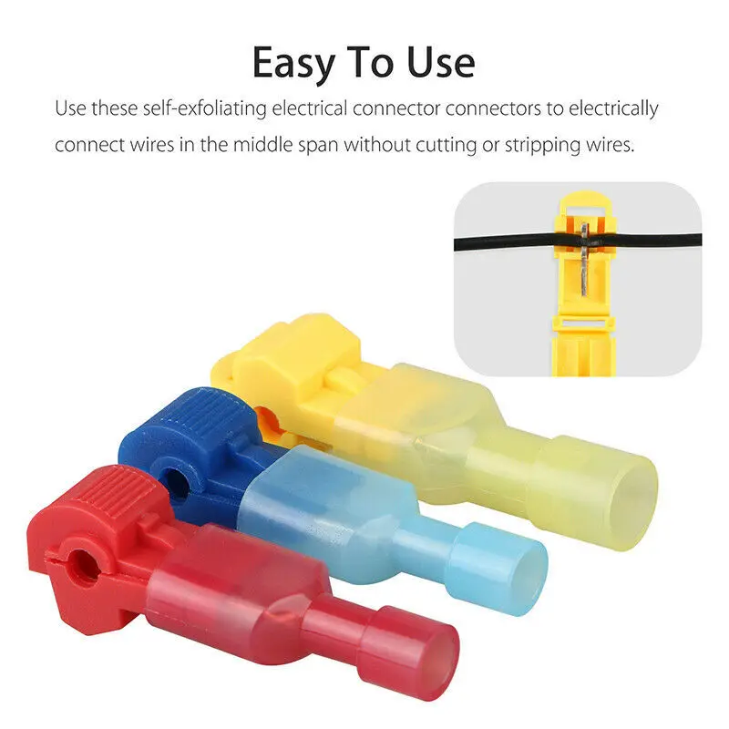 

10-50Pcs T-Tap Wire Connector Quick Electrical Terminal Cable Connector Snap Splice Lock Waterproof Crimp Wire Terminal