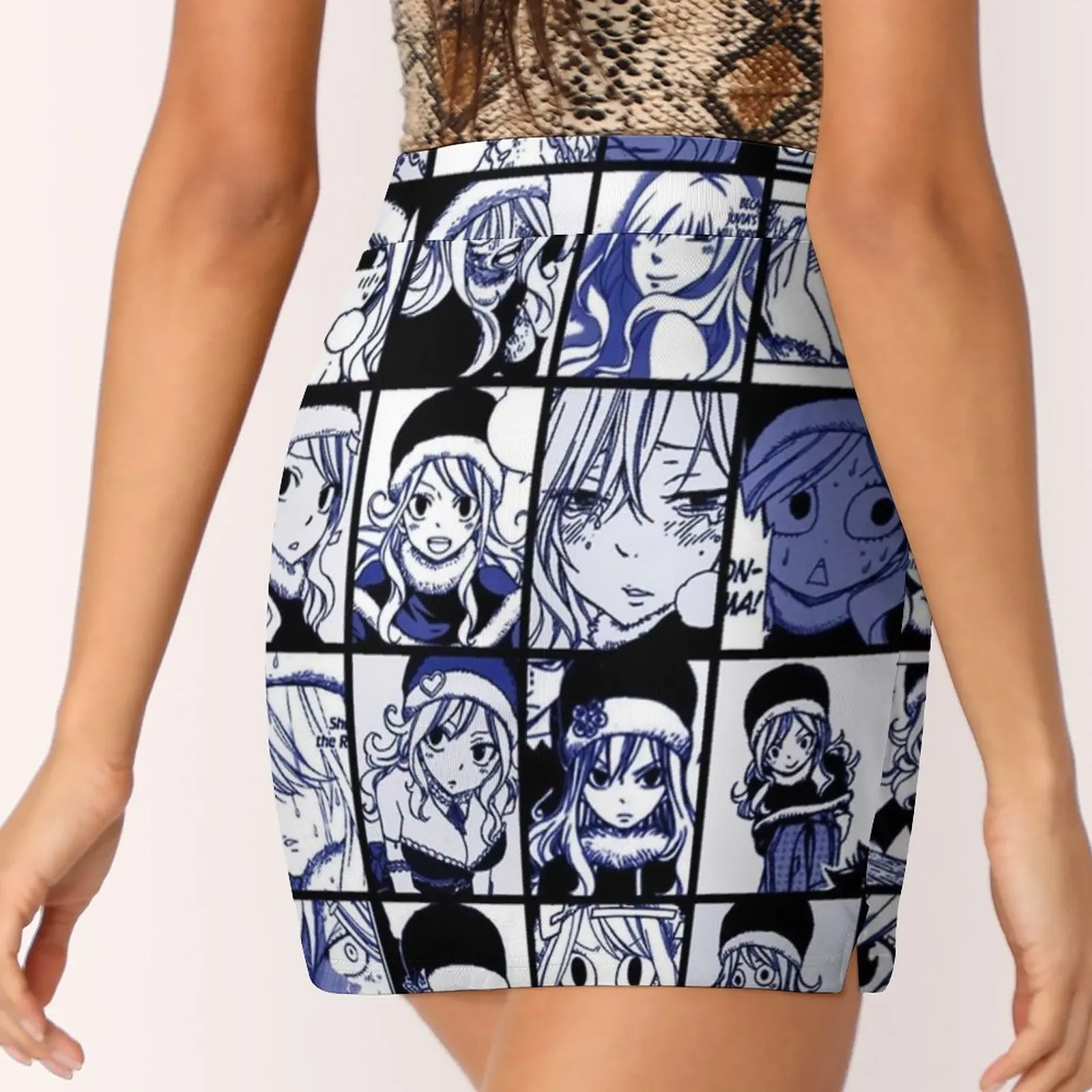 Juvia Lockser-Fairy Tail Collage Women's skirt Sport Skort Skirt With Pocket Fashion Korean Style Skirt 4Xl Skirts Fairy Tail view 4