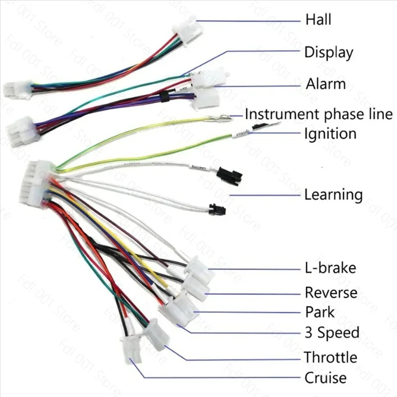 Two-wheeler 2000W high-power 60A self-learning brushless DC two-wheeler electric friction controller
