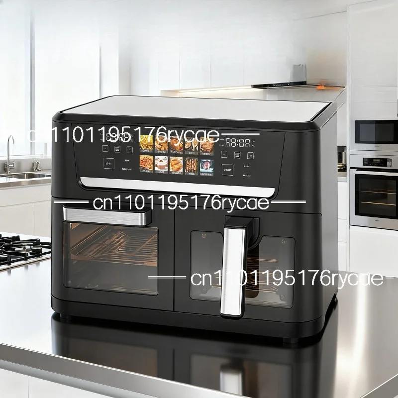 14L large-capacity double-warehouse air fryer household high-power intelligent fumes-free electric oven