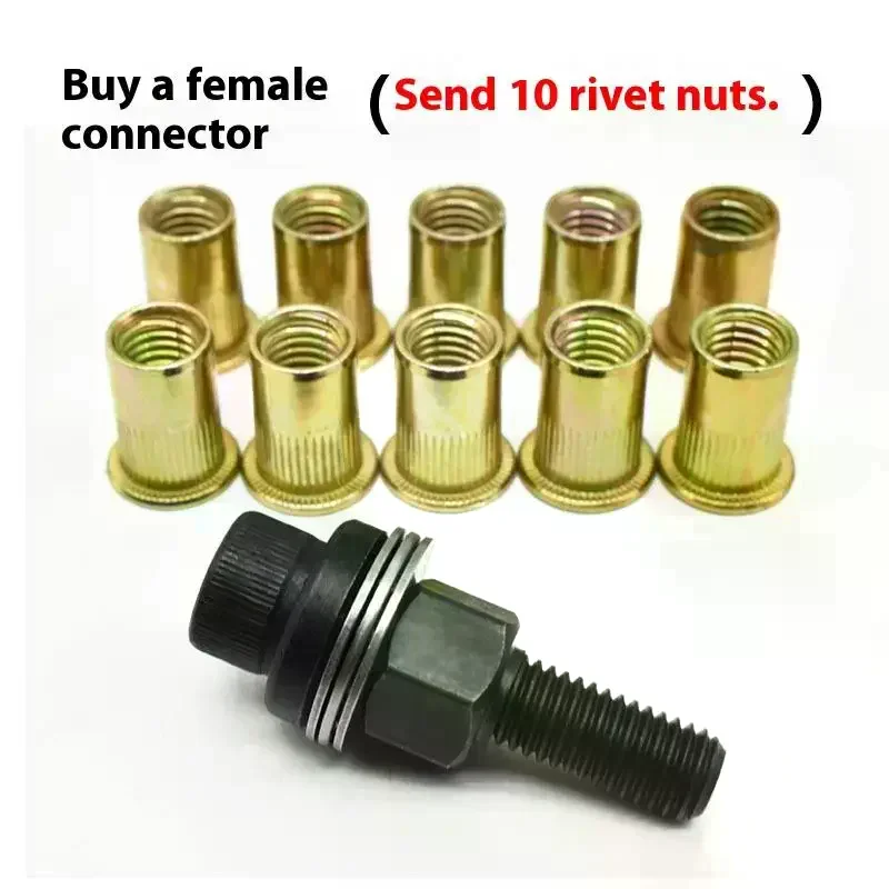 

11Pcs Manual Riveter Nut Tool Accessory For Nuts M3 M4 M5 M6 M8 M10 M12 Simple Installation Hand Rivet Nut