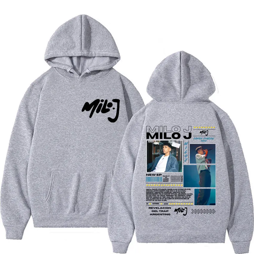 Rapper Milo J 111 Album Tour Graphic Sweatshirt Fashion Casual Cozy Oversized Hoodies Men Women Harajuku Gothic Hoodie Pullovers