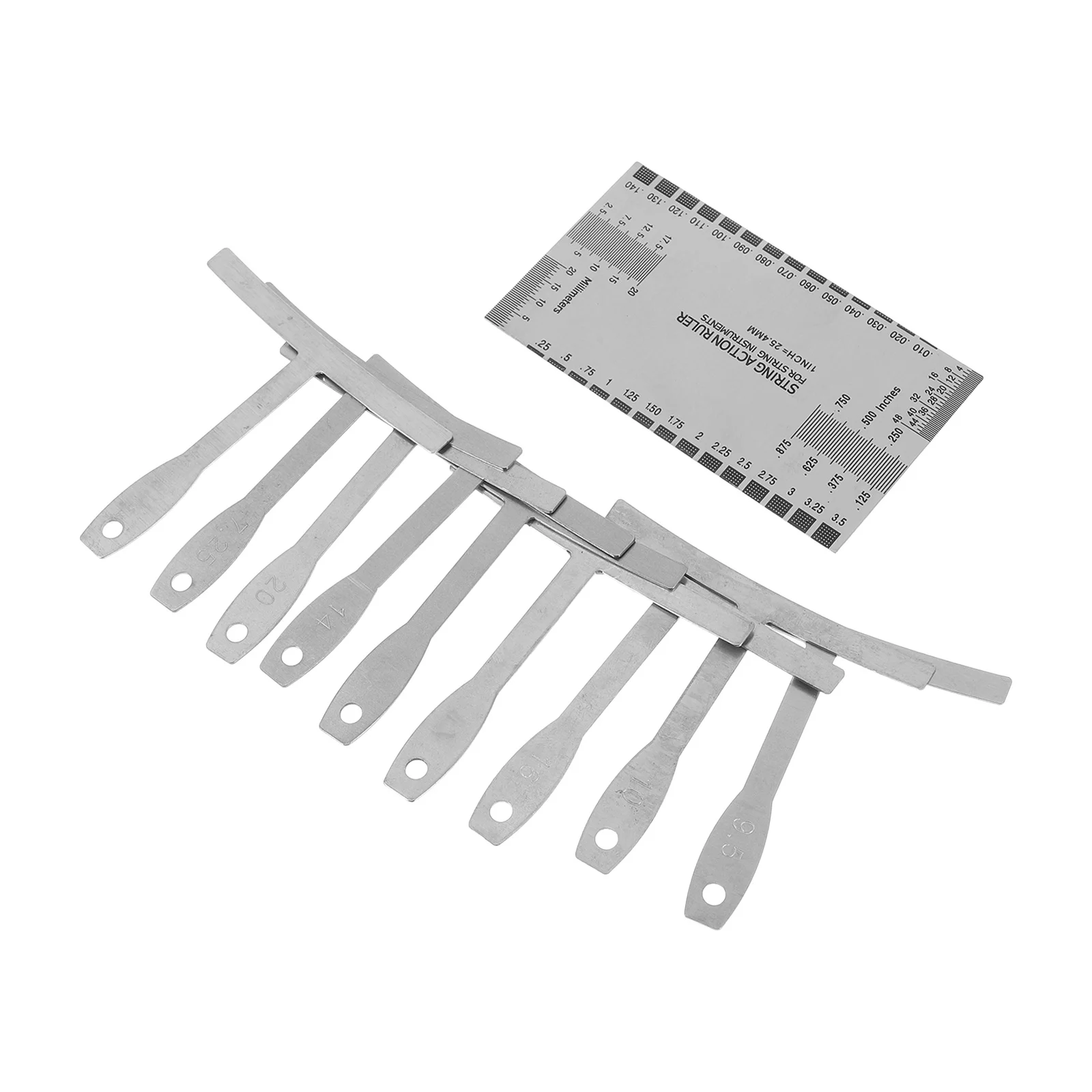 

1Set Guitar String Action Gauge Ruler Understring Radius Gauge Professional Measuring Tool for Guitar Repair Luthier