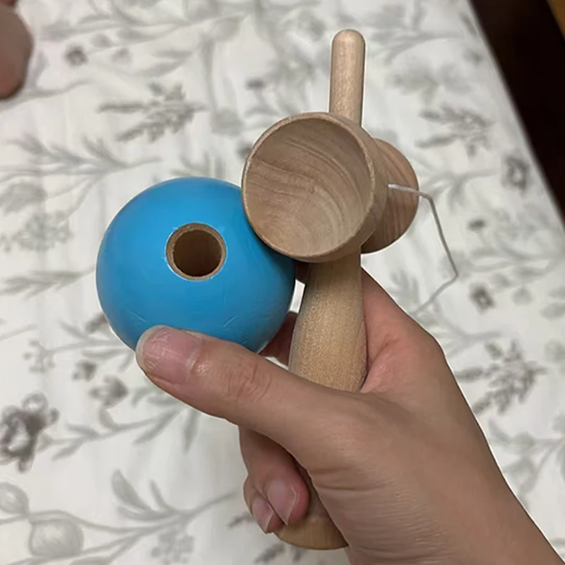 Houten Zwaard Bal Speelgoed Vaardigheden Beker Traditionele Kendama Hand Oog Coördinatie Toss en Catch Games Sport Voor Volwassenen Tieners Jongens