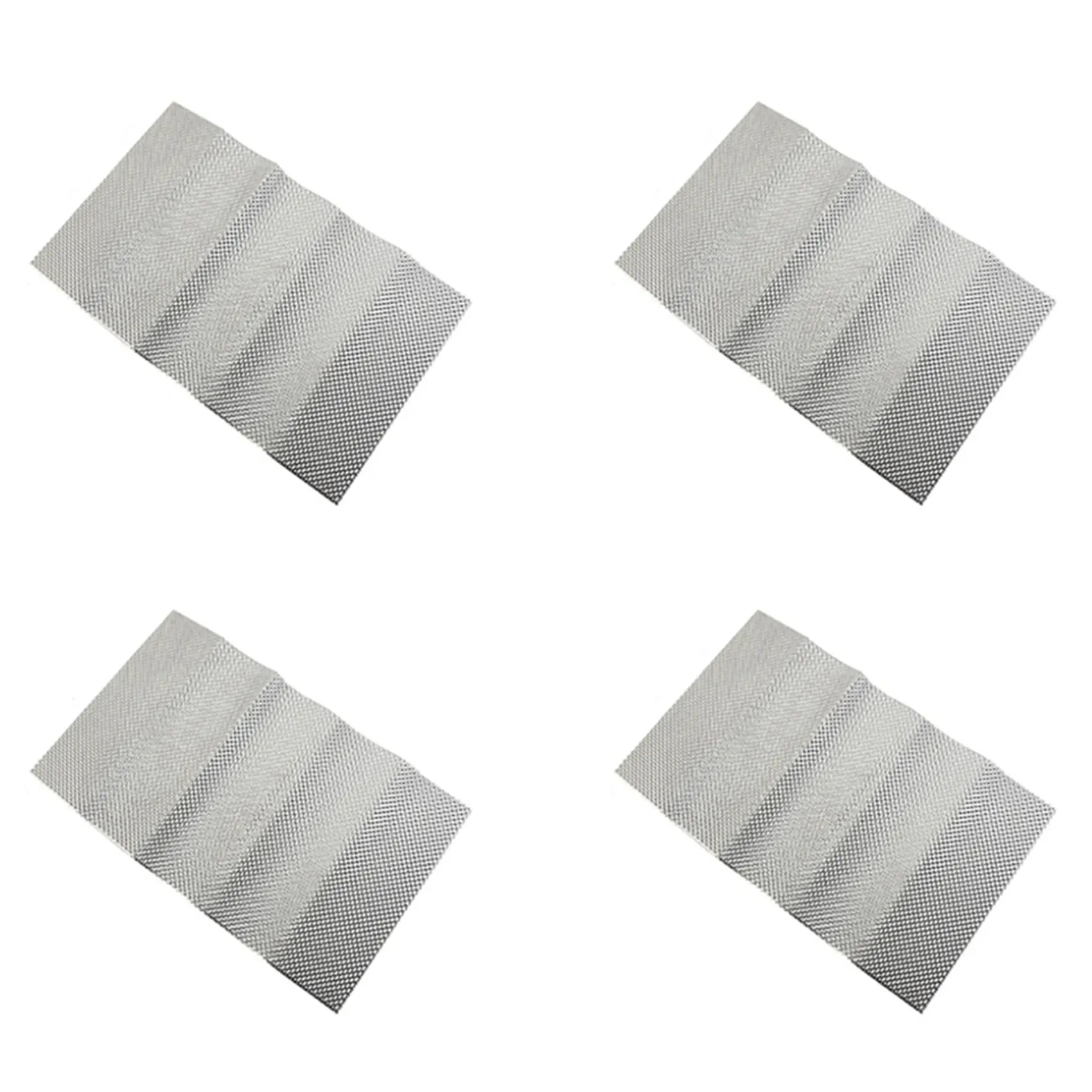 

4X Embossed Aluminum Heat Shield, Exhaust Pipe Heat Shield And Automobile General Heat Insulation Aluminum Plate