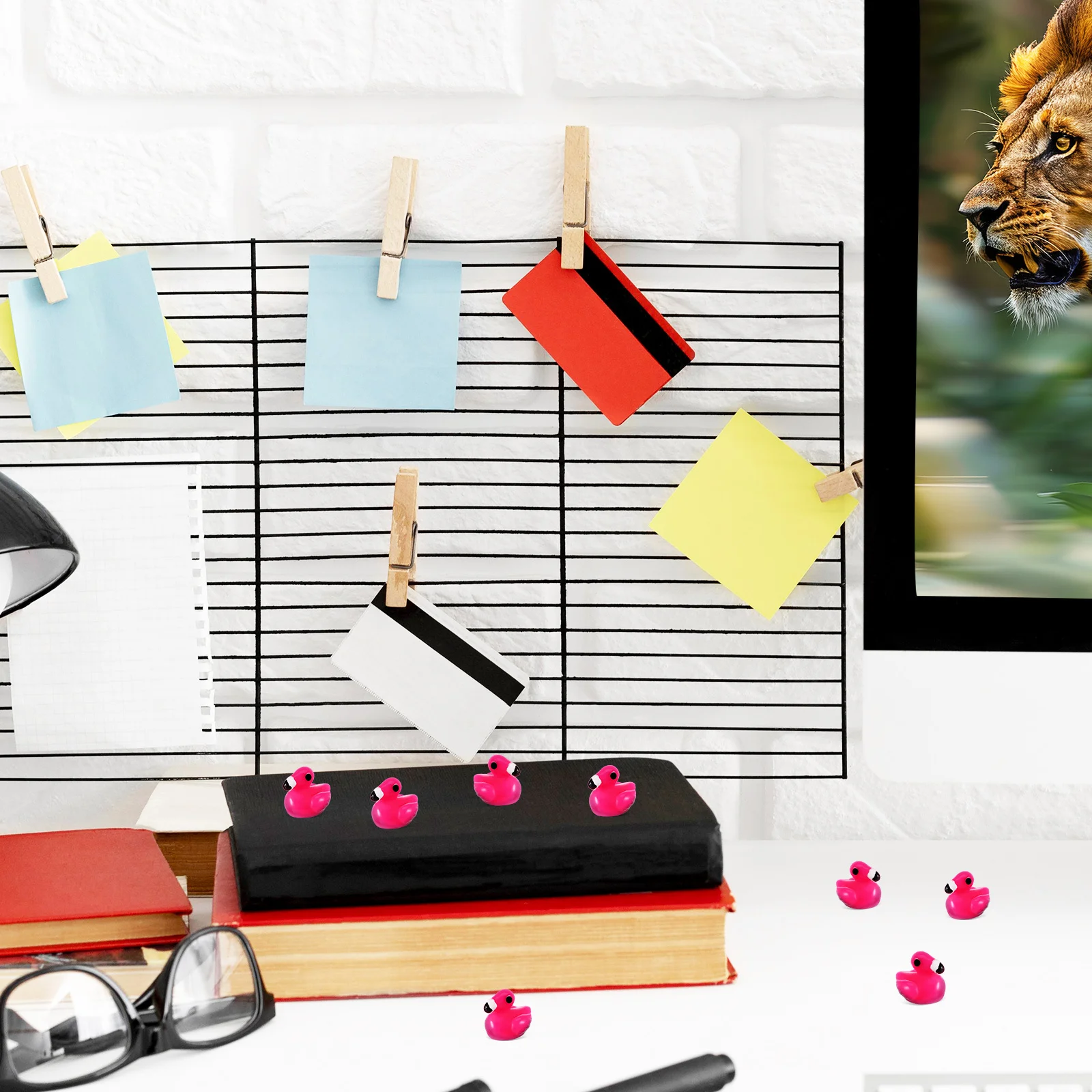 

80pcs Resin Flamingo Mini Flamingo Ornaments Garden Decor Micro Landscape Accessories Dollhouse Miniatures Resin Animals