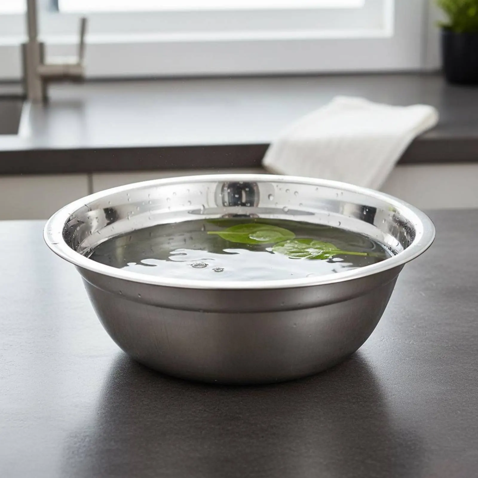 316 Stainless Steel Bowl Extra Thick Deep Metal Food Basin Vegetable Washing Bowl Kitchenware for Cafeteria