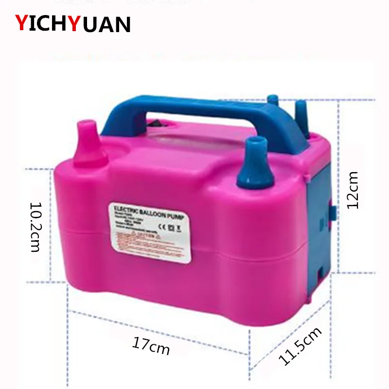 AC 220V 600W High Power Auto Electric Nozzle Air Blower Balloon Inflator Pump EU European Plug Fast Portable Inflatable Balloon
