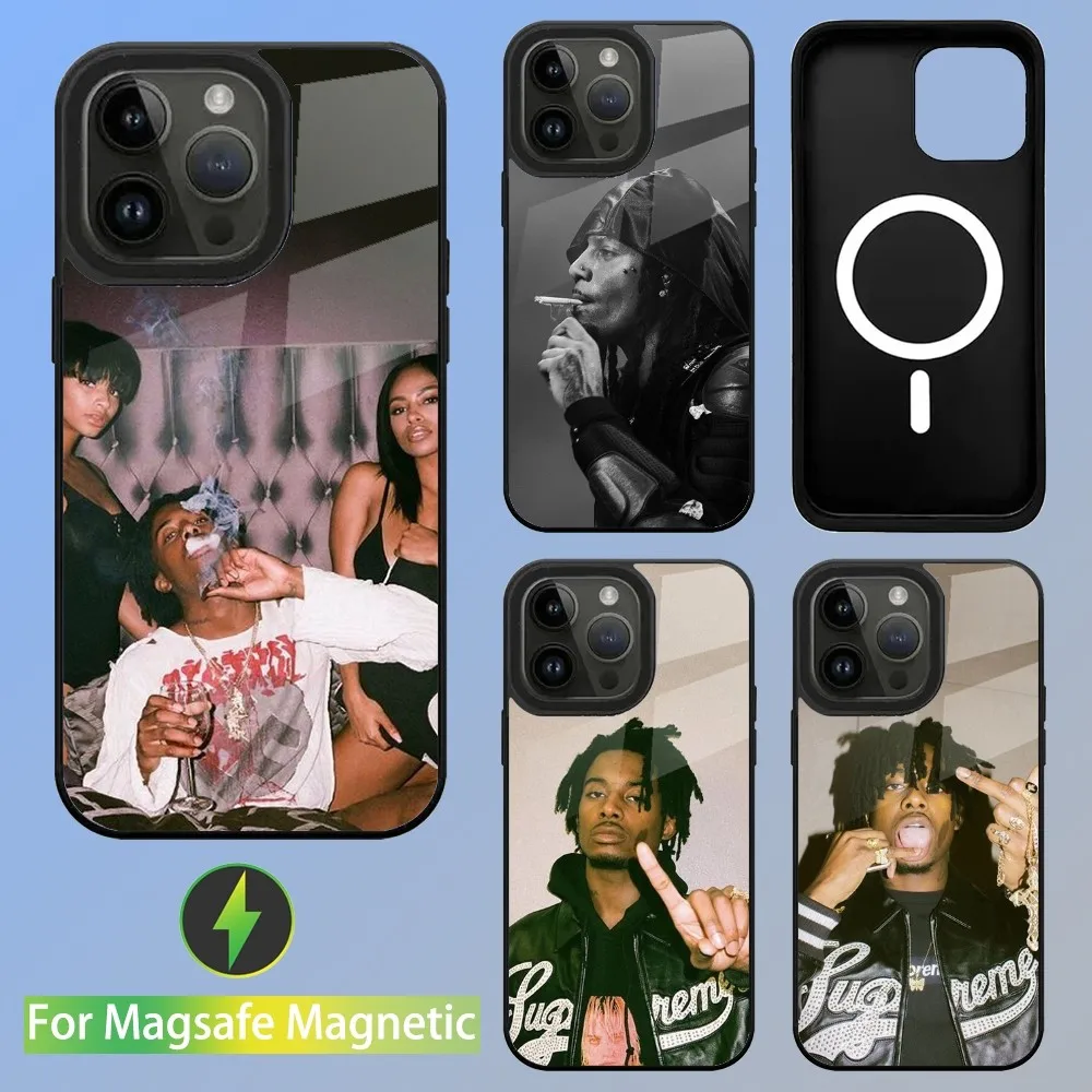 Rapper Playboi Carti Phone Case For iPhone 15,14,13,12,11,Plus,Pro,Max Mini Magsafe Magnetic Wireless Charging