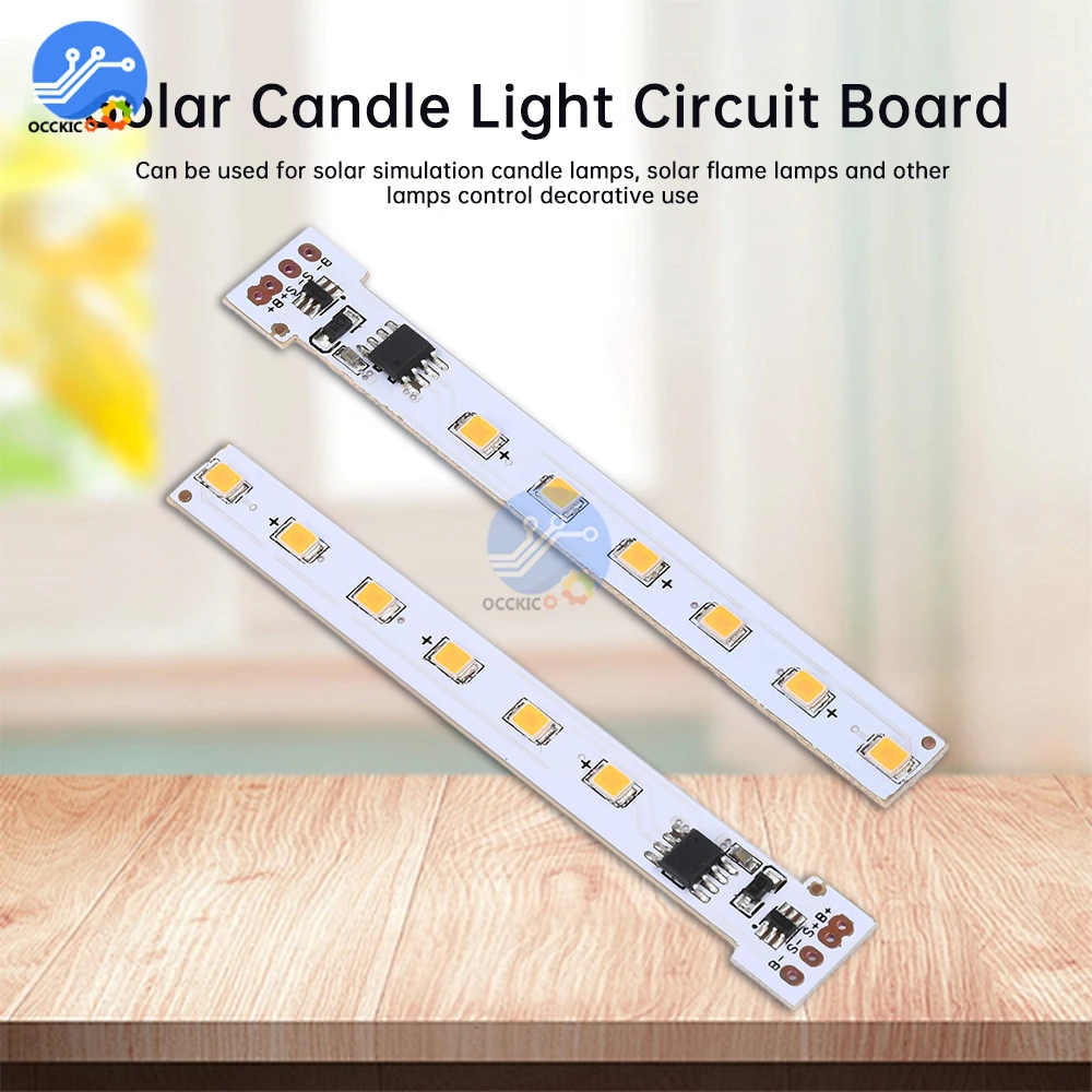 12 LED 1.2V obwód lampka pochodnia słonecznego lampka pochodnia tablica świetlna kontroli lampa świeca słonecznego płyta napędowa sprzęt elektryczny