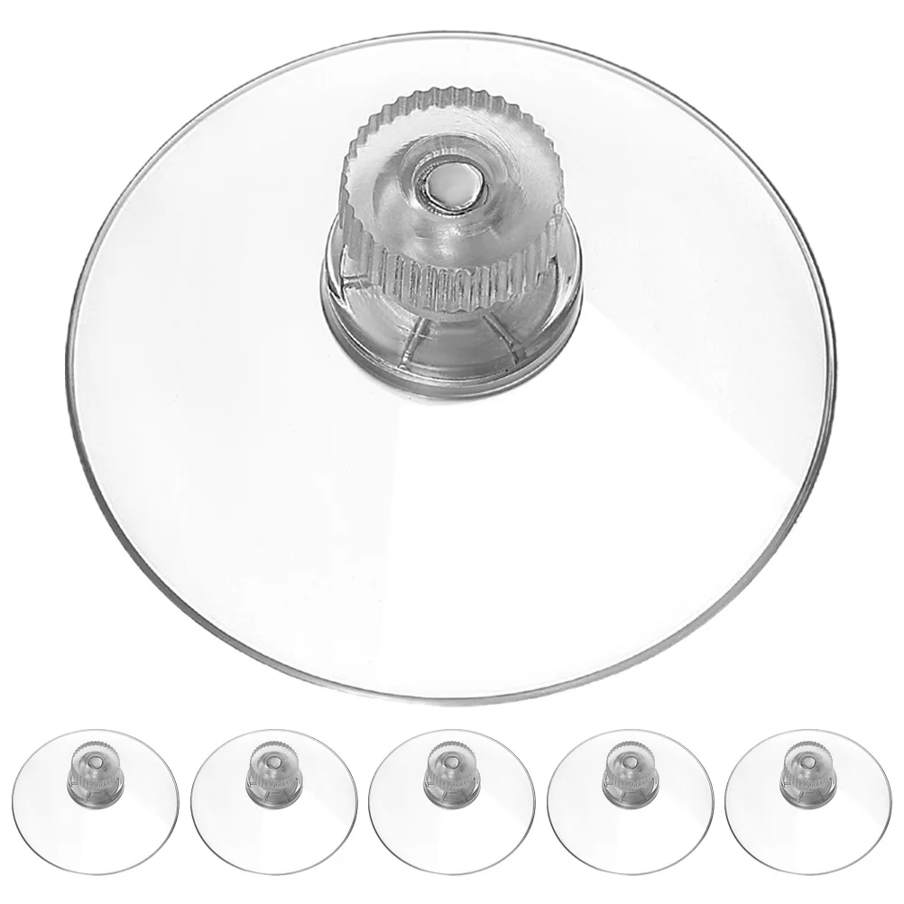 6 قطعة شماعات كأس الشفط الثقيلة واضح بولي كلوريد الفينيل مصاصة منصات مع المسمار الجوز لزجاج نافذة حوض السمك الأسطح المعدنية الخيوط