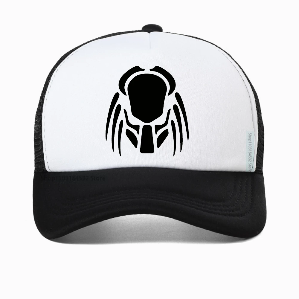 

Alien Vs Predator Baseball Cap summer unisex mesh Adjustable Hat Fashion Casual Truck Driver Hats Breathable snapback hats