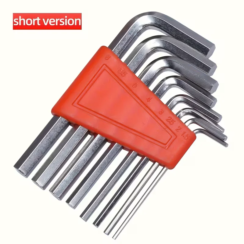 8-teiliges Sechskantschlüssel-Set – metrische Größe, praktisches L-förmiges Taschenwerkzeug – ideale Wahl für Outdoor-Aktivitäten