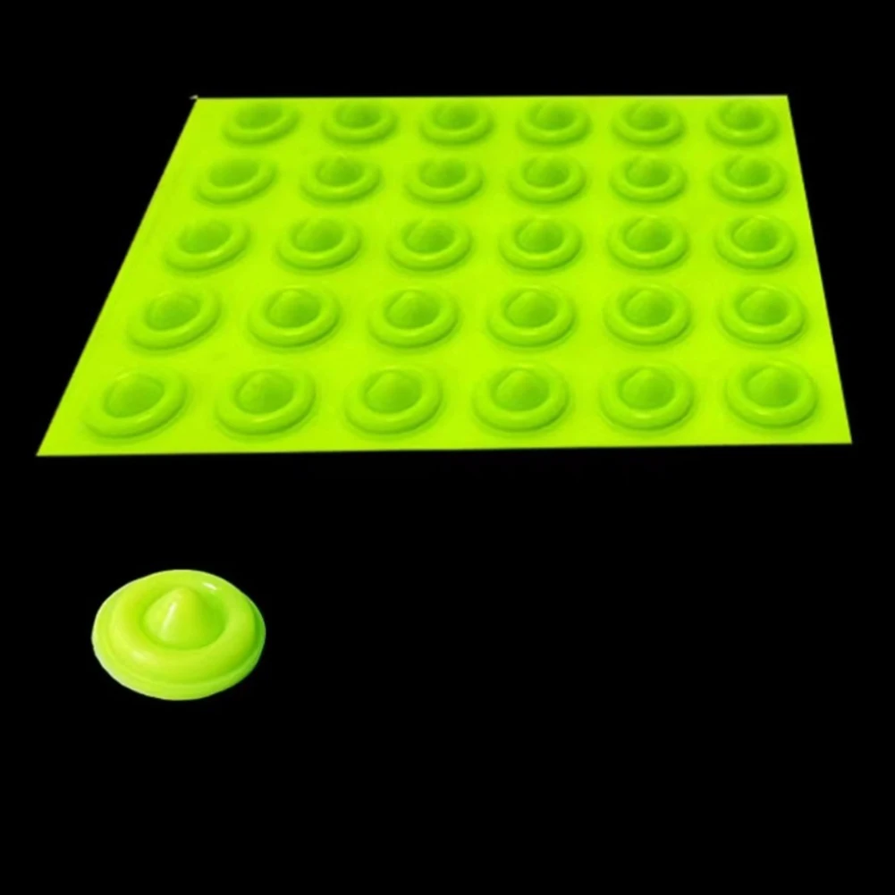 White, Black, Transparent, Green Snowboard Stomp Pad Snowboard Pad Anti-slip Mat Easy Installation 30 Piece Pack