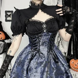 MAGOGO Japanese Victorian Vintage Lolita JSK Dress Women Punk Gothic Jacquard Eeveing Party Dresses Girls Y2k Princess Dress