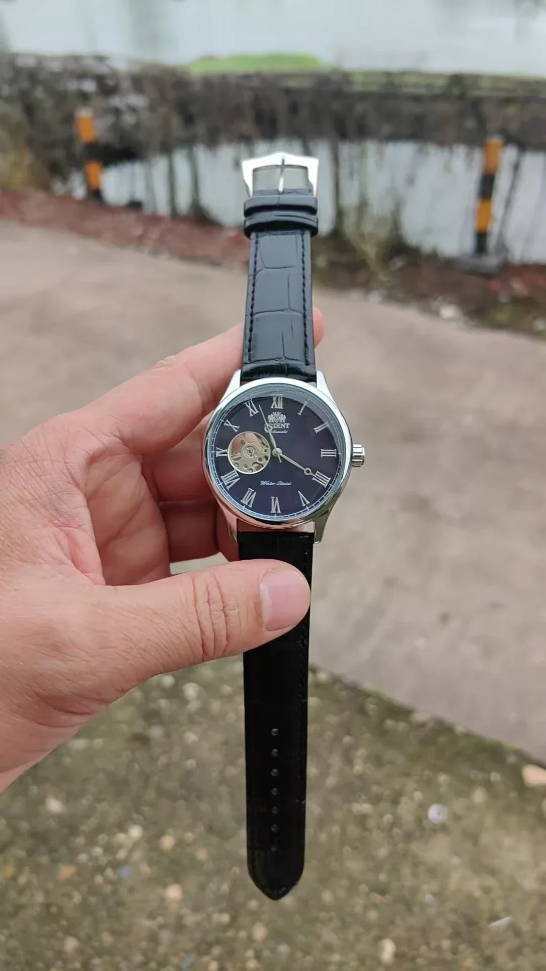 DFDG Mechanical Skeleton Watch with Full Functions, World Time, Minimalist Orient Style view 6