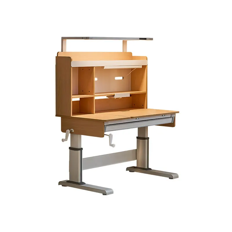 

Study table Home desktop adjustment Lifting solid wood Sun table Eye protection Large drawer Children's study desk Computer tabl