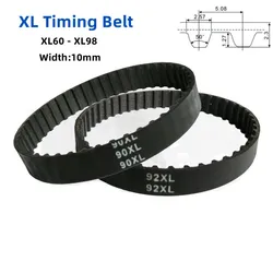 XL Timing Belts Pitch 5.08mm width 10mm Closed Loop Synchronous Wheel Belt XL-60 64 68 70 72 74 76 78 80 82 84 86 88 90 92~XL-98