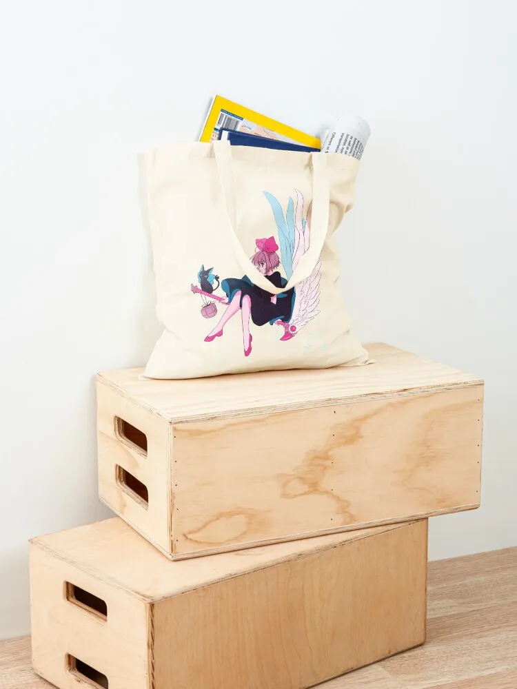 Sakura Kinomoto's magical Delivery Servce Tote Bag Canvas bag women bag shopping bags foldable