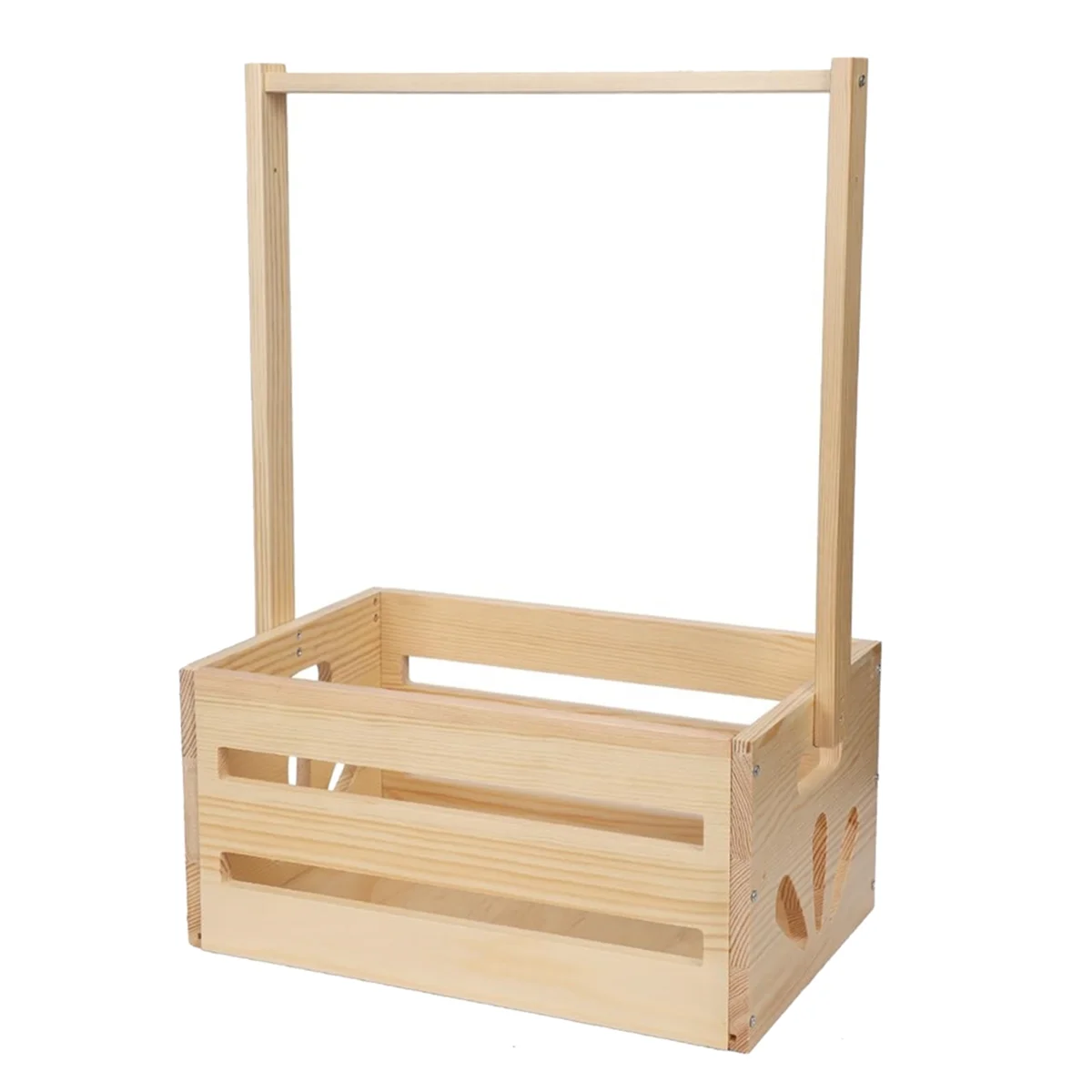 

HHTL деревянная корзина для ванны с ручкой, ящик для хранения детской одежды, корзина для хранения игрушек, подходит для беременных, новых родителей