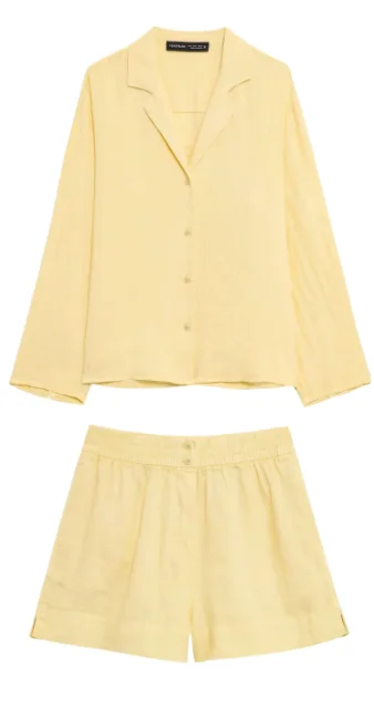 

Casual Solid Color Shirt Shorts Set Women Lapel Long Sleeve Single Breasted Shirts Top Loose Short Pants Two Piece Sets Summer