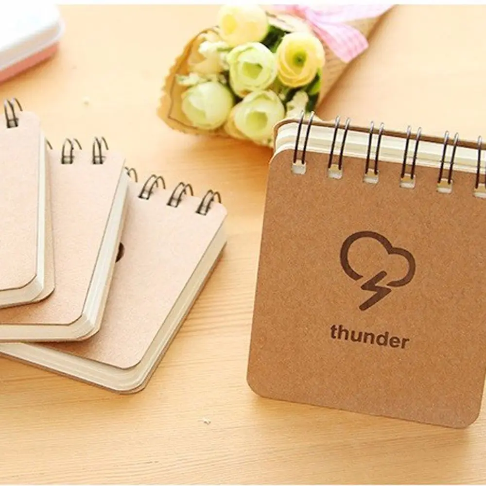 Exercise Book School Stationery Diary Book Writing Pads Office Supplies A7 Notebook Hand Account Weather Notepad Coil Notebook