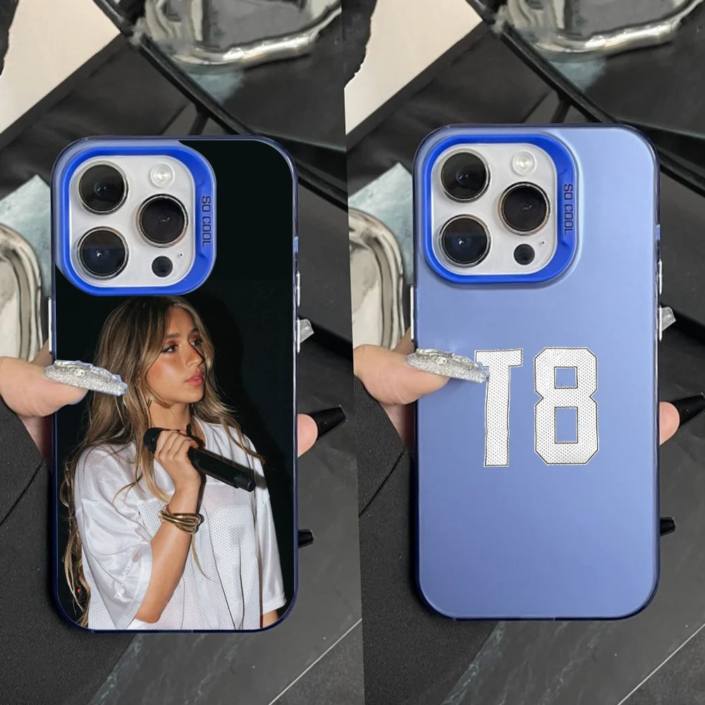

Singer T-Tate M-McRae Phone Case For iPhone 16,15,14,13,12,11,Pro,Max,Plus,Mini,XS Anti Fall Blue Matte Hard Bumper