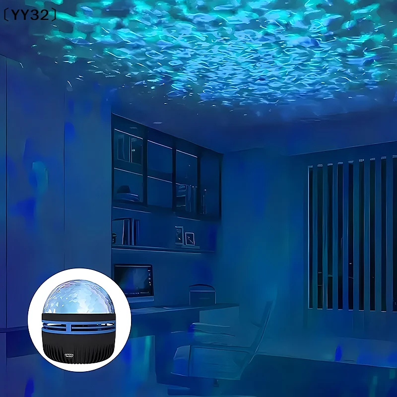 Led Aurora Starry Projection Lamp Water Ripple Disco Light Romantic Atmosphere For All Seasons〔YY32〕 view 5