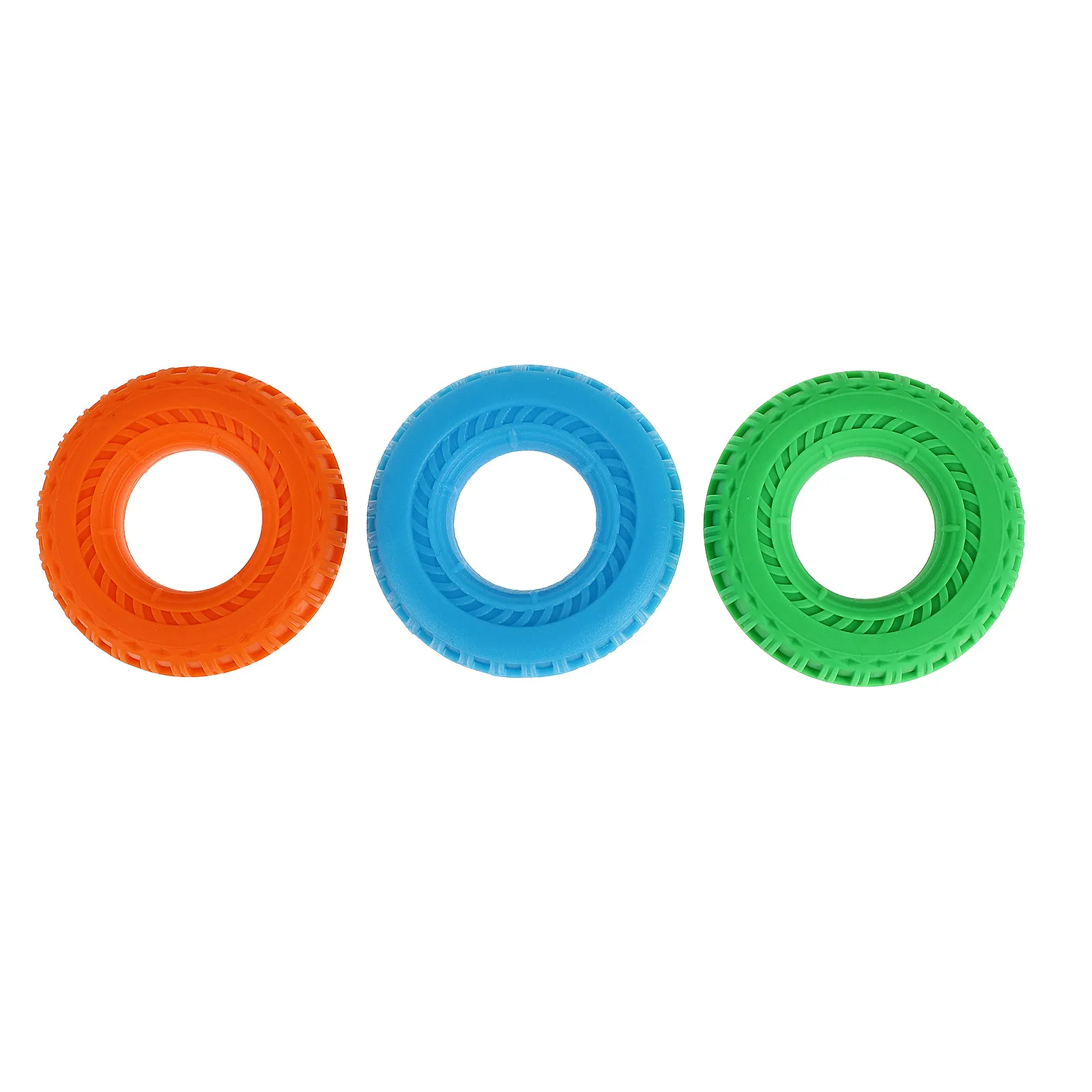 3Pcs Silicone Hand Gripper Ring Premium Resilient Grip Strengthener for Finger Wrist Forearm Muscle Development Home Office Use