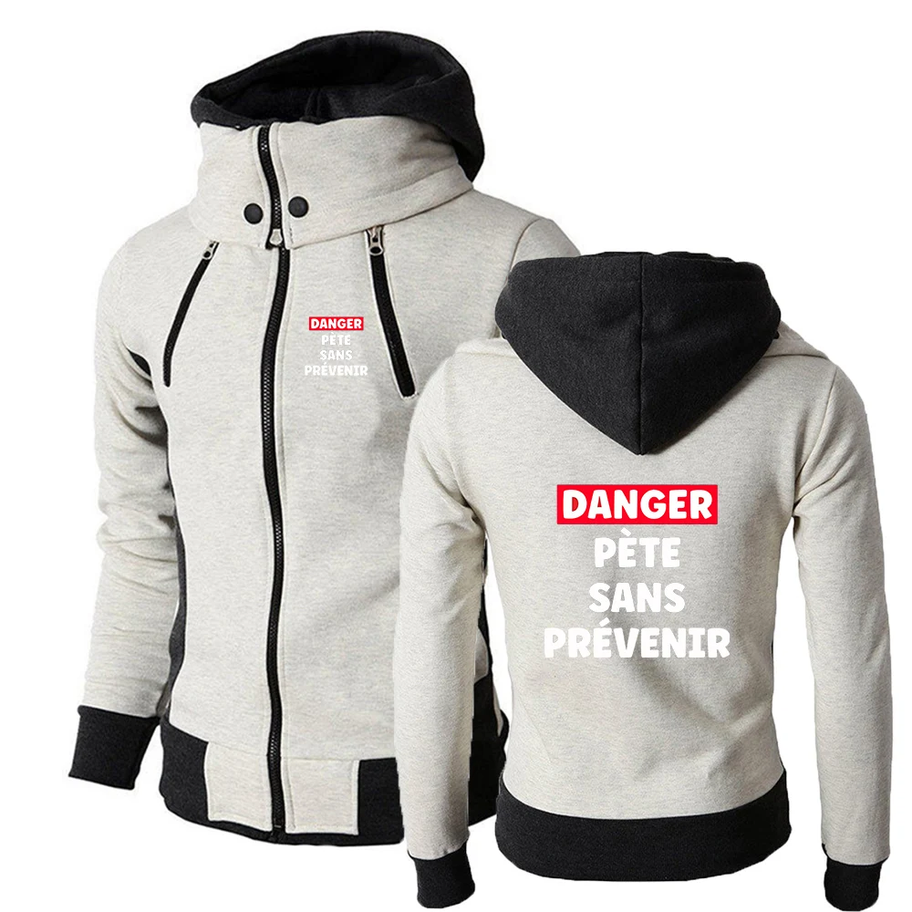 Funny Beauf Cadeau Humour Autumn Men's Sportswear Long Sleeved Hooded Sweatshirt Zipper Cardigan Jacket Hoodies