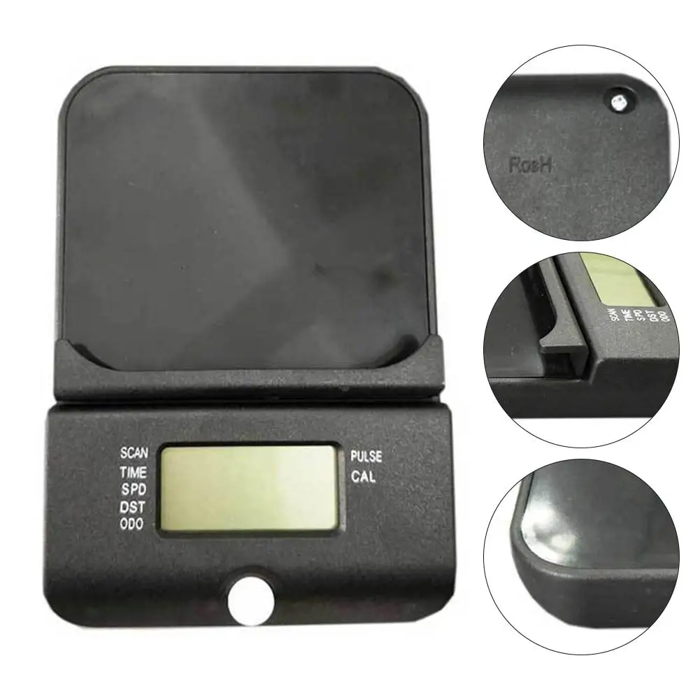 Home Gym Fitness Equipment Electronic Meter with Phone Holder Simple Installation Compact Size Clear Metrics Display