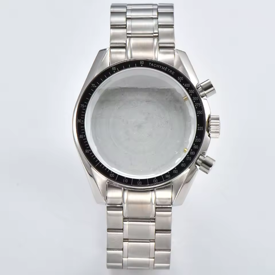 39.7mm stainless steel case fits for VK63 VK63A movement case mineral crystal glass case 20mm strap - AliExpress 