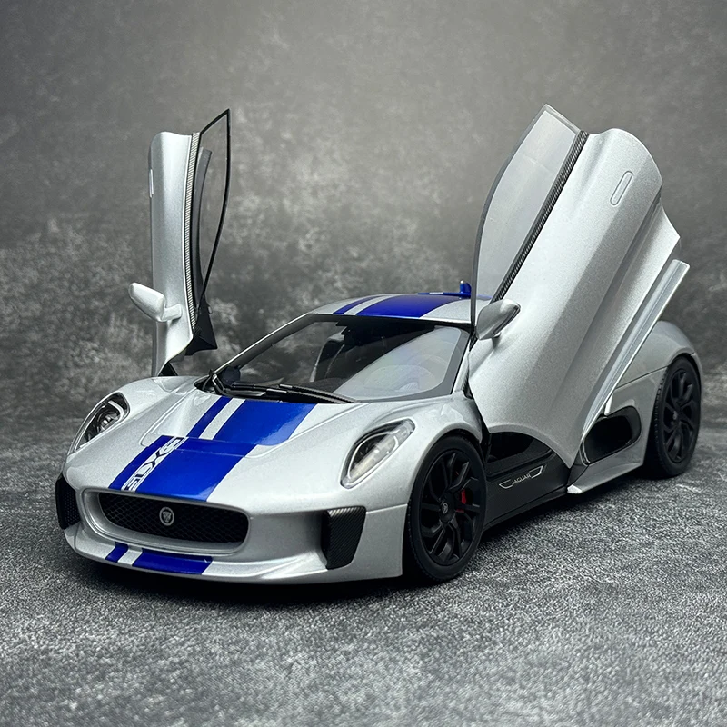 Jaguar C-X75 2015 CX75 Modelo de Carro Esportivo, 100% Real, Metal, Presente de Aniversário, Parentes, Escala 1:18