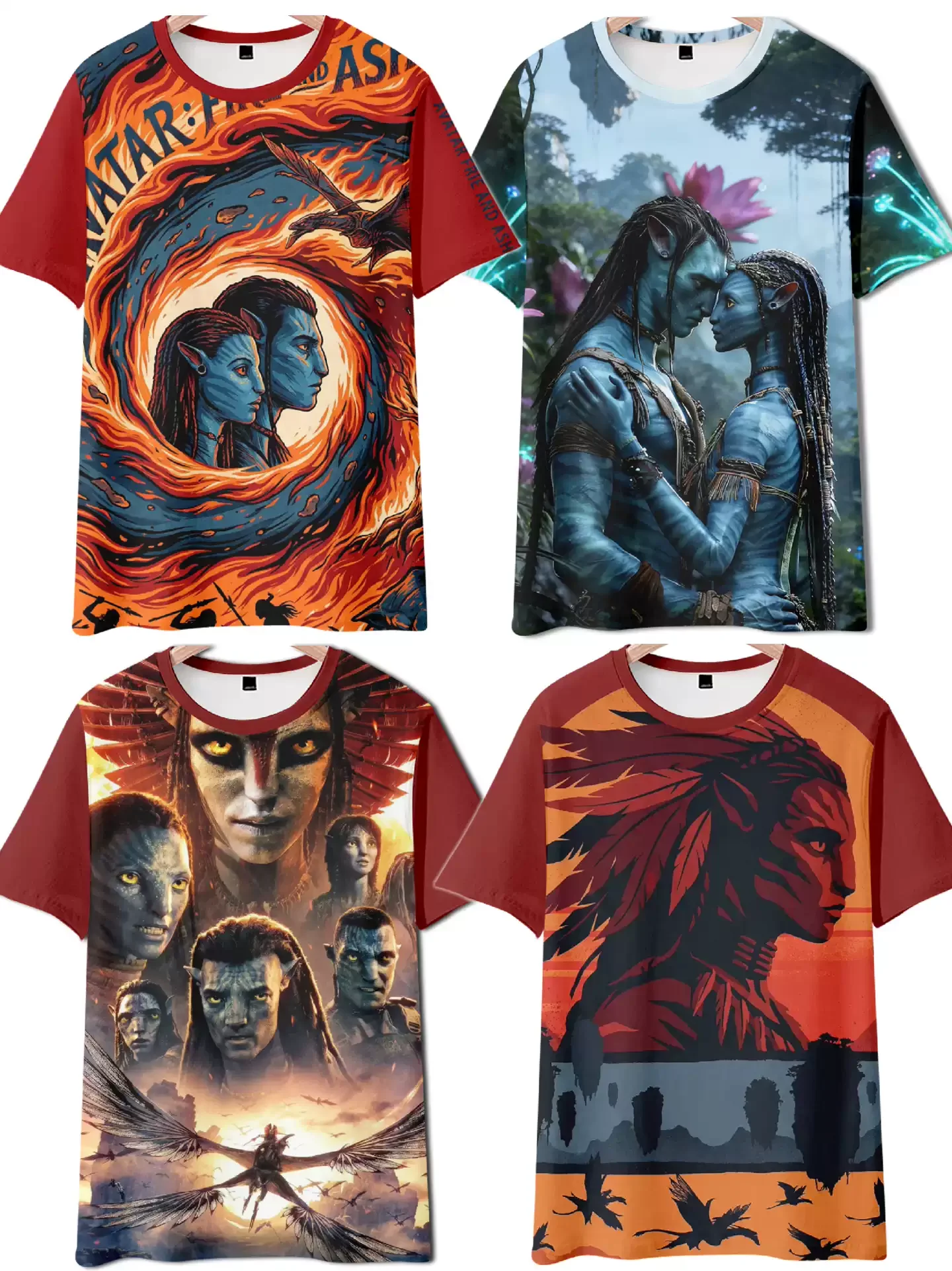 

2026 Hot Selling Avatar 3 Style 3D Printed Quick-Drying and Breathable Top, Cute Short-Sleeve Gift for Children, Men's Top
