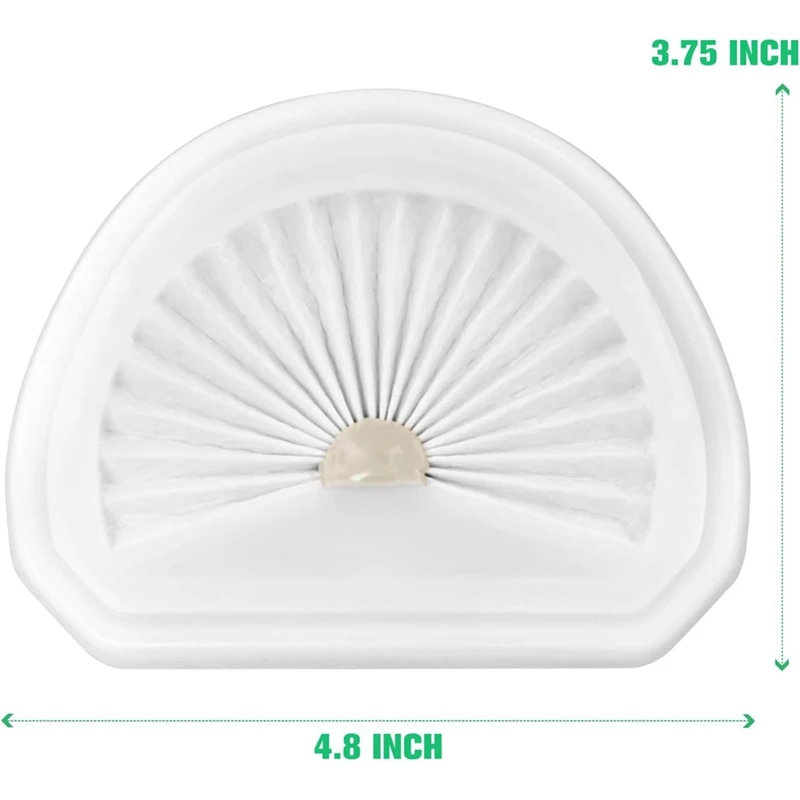 8Pack White Vacuum Filters For Black + Decker Dustbuster VLPF10, Hand Vacuum Model HLVA320J00 & N575266