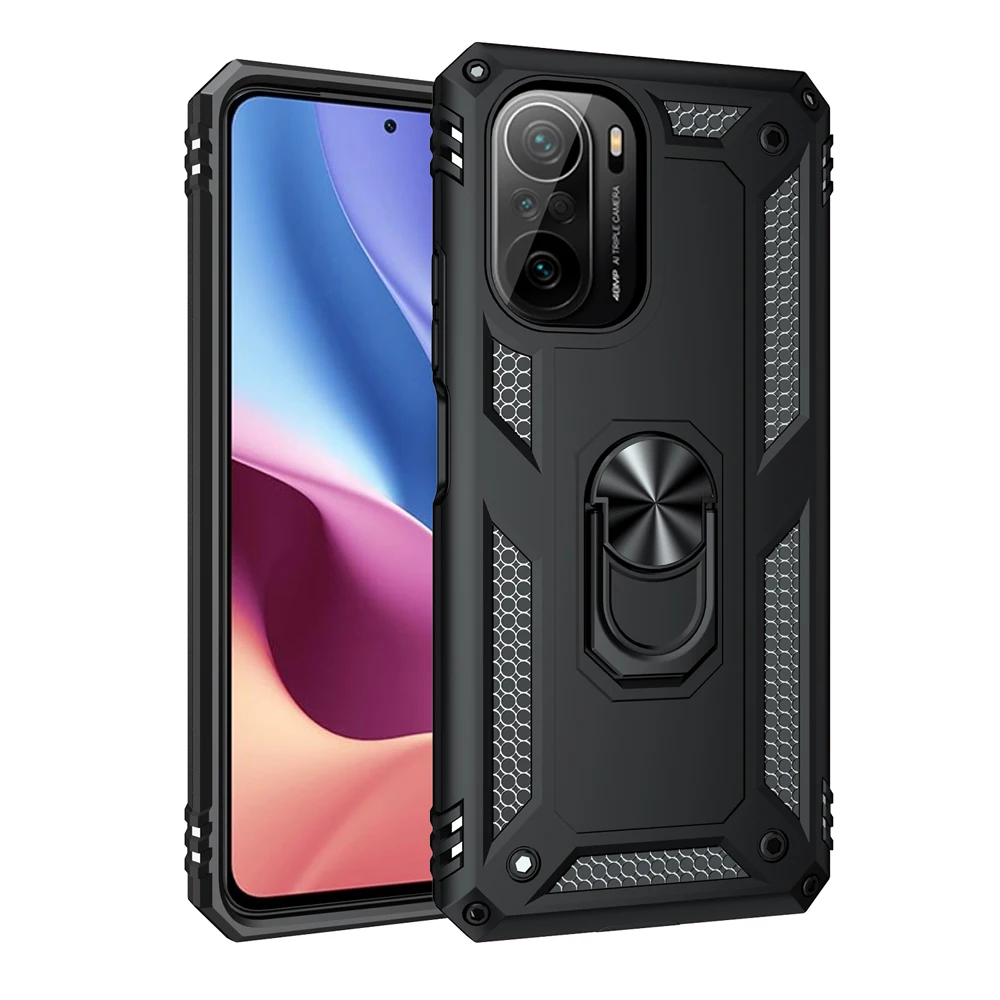 Shockproof Ring Stand Funda TPU Bumpe Cover for Xiaomi Mi11X Mi11i Mi 11i 11X Poco F3 Redmi K40 Pro Plus Ultra K40pro Case Shell