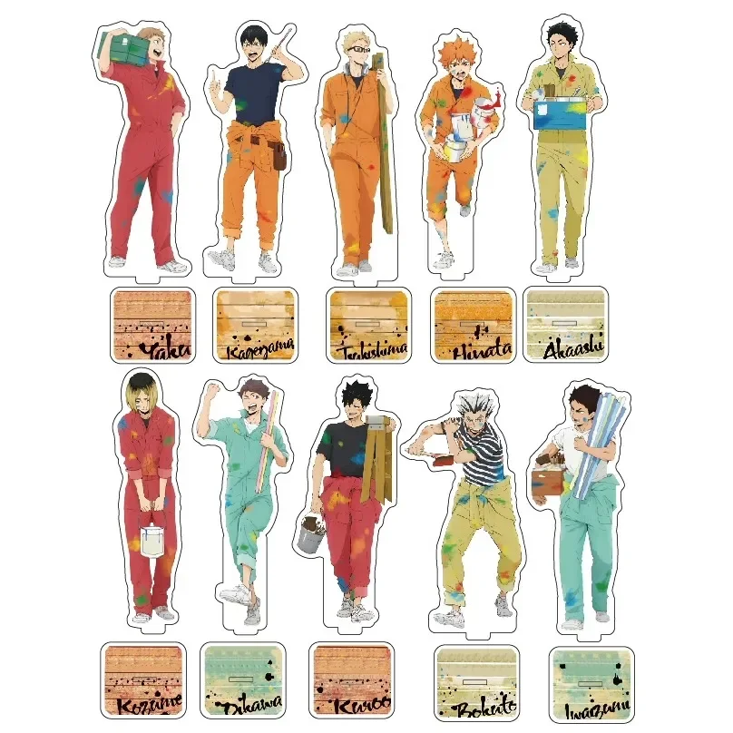 Game Keiji Akaashi Tetsurou Kuroo Shoyo Hinata Kenma Kozume Acrylic Stand Doll Anime Figure Model Plate Cosplay Toy