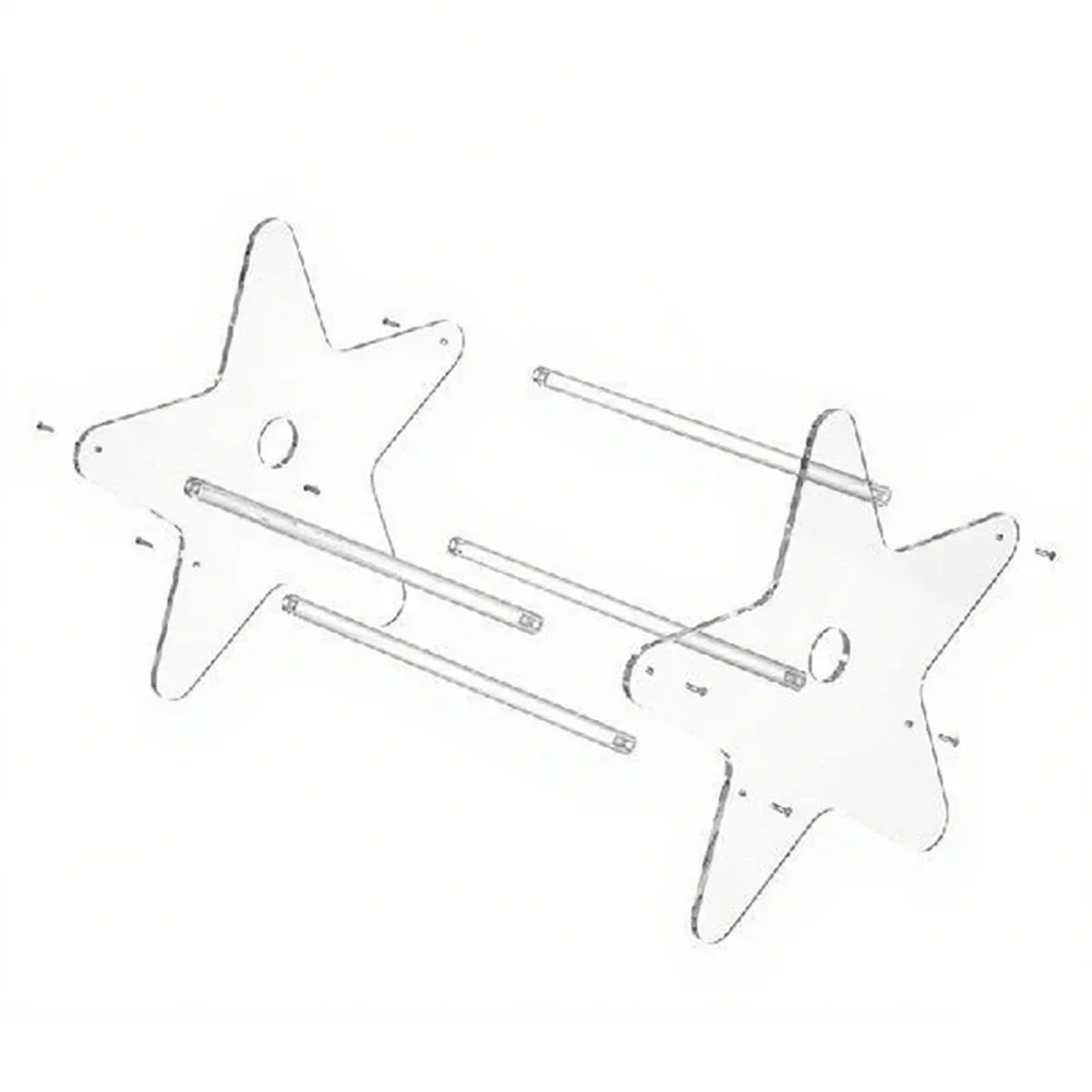 

30*29*28cm CD Display Stand Acrylic-Transparent CD Record Storage Rack: Easily Storage Your Albums Home Storages Parts