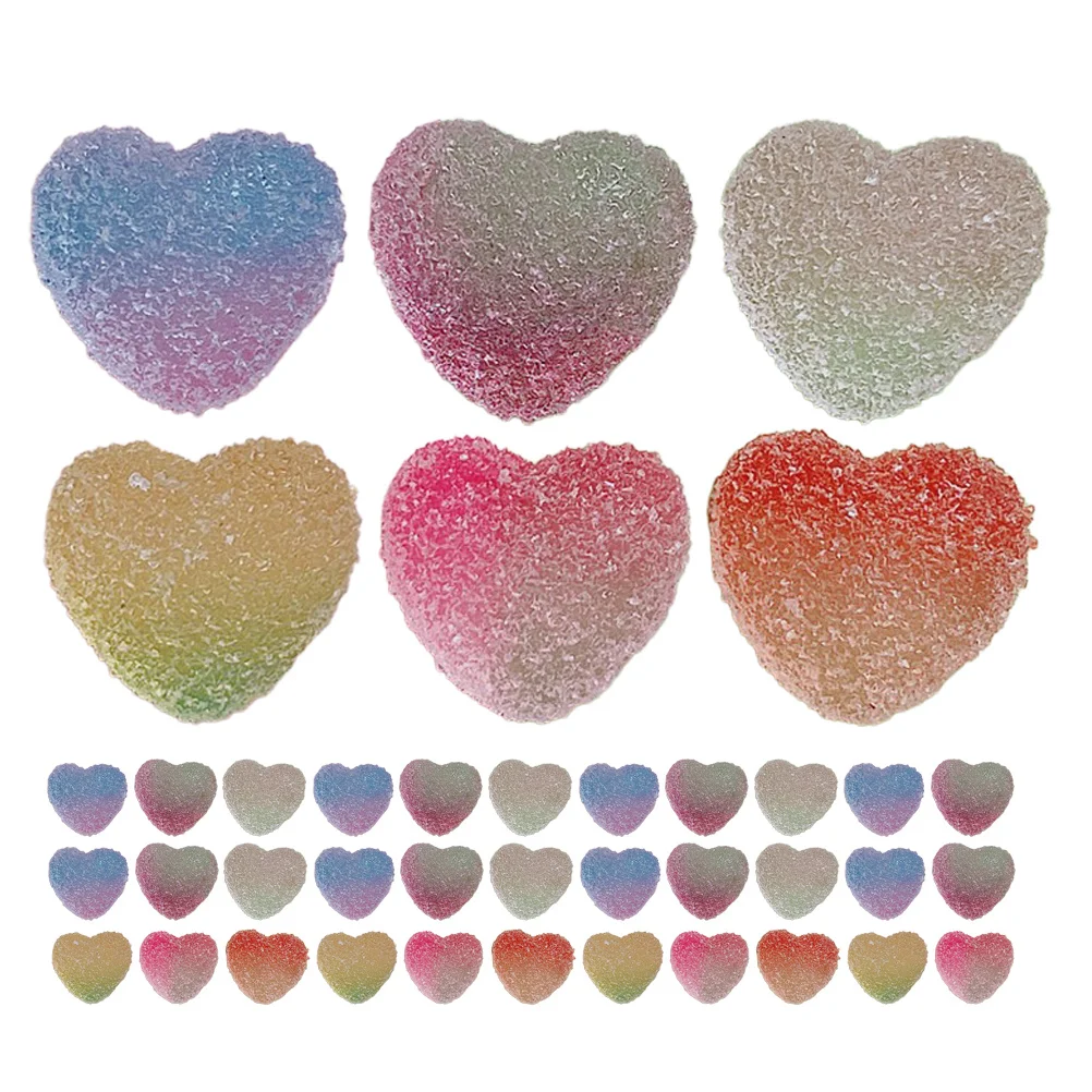 

50pcs Simulation Soft Candy Decor Resin Candy Embellishments For Diy Tabletop Fake Candies Bulk Multi-Function Candies Home Bar