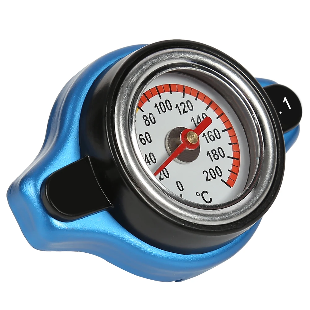 Big Head Offroad Thermost Radiator Cap Tank Cover with Utility Safe Water Temperature Gauge Universal