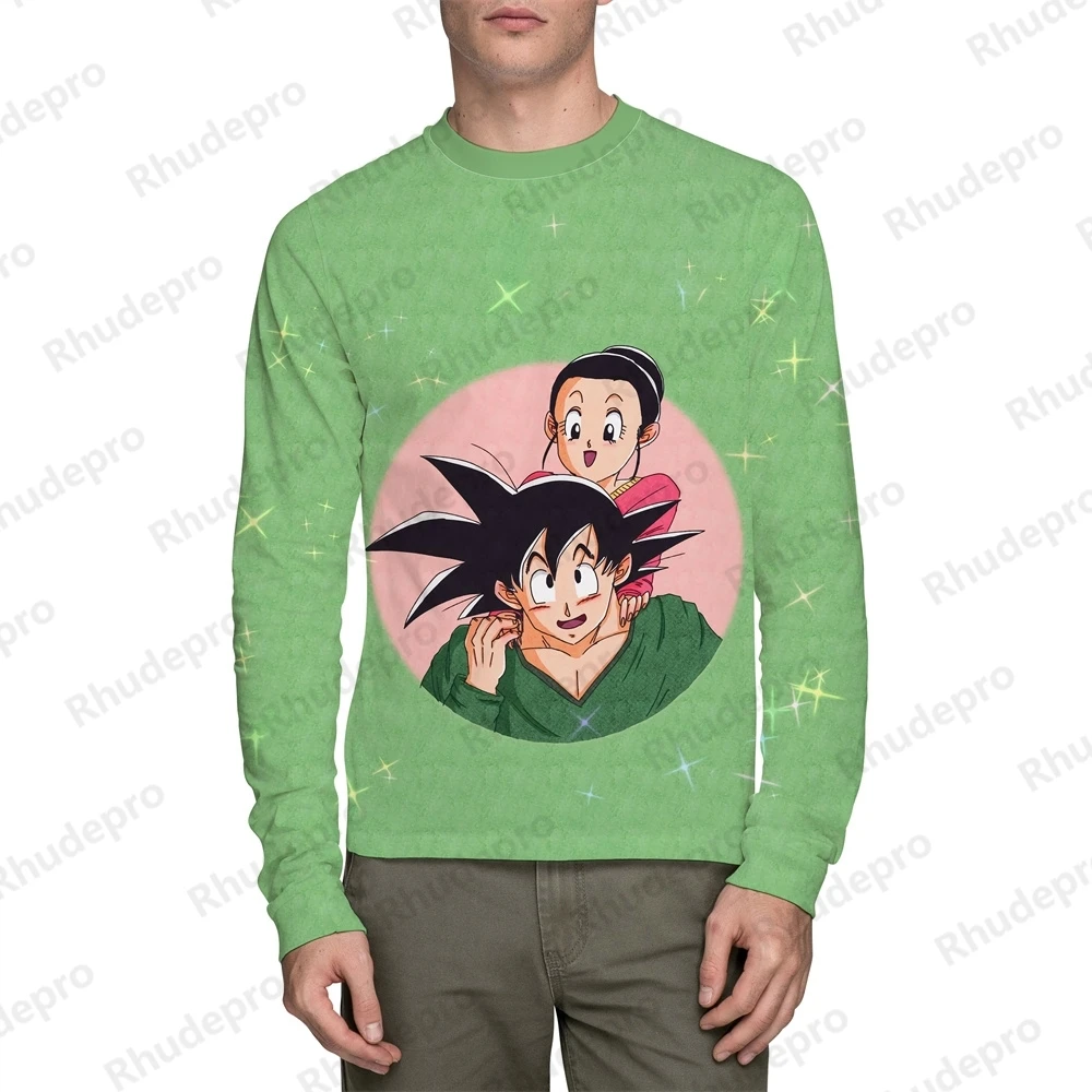 Vegeta Goku Dragon Ball Harajuku Style T-Shirt Men New Long Sleeve 2024 Hip Hop Trend Anime 5XL Super Saiya Short Sleeve Y2k