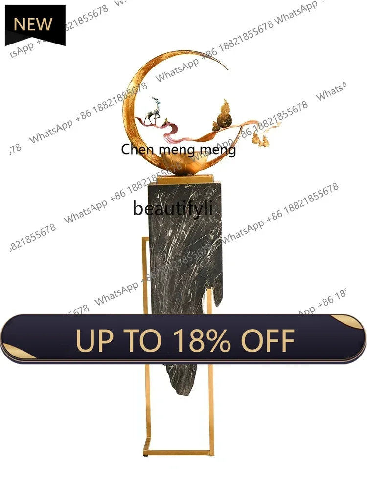 

P178 New Chinese Style Water Fountain Hallway Floor Ornaments Living Room TV Cabinet next to Gourd Decorations