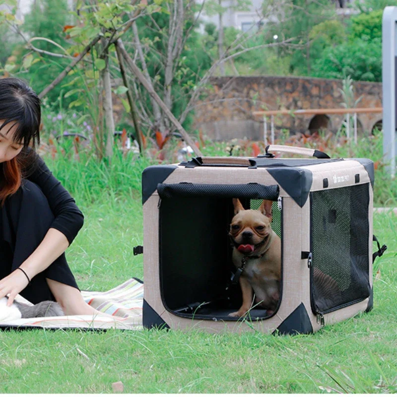 

Portable Large Car Dog Seat Cushion Waterproof Seat Foldable Bed Indoor & Outdoor Carriy Travel-Friendly Crate Tent for Cars