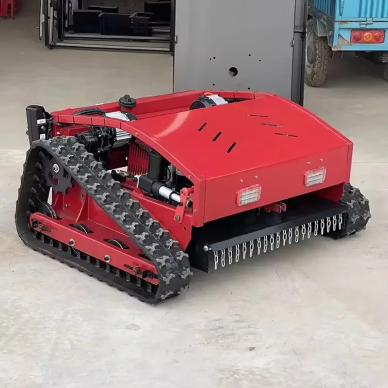 Remote control lawn mower crawler electric small multi-function gasoline four-wheel drive lawn mowing grass agricultural weeder