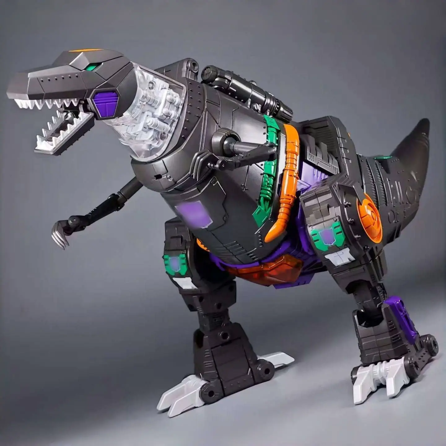 MP08 Grimlock كبير الحجم - لون الرسوم المتحركة / لون الفولاذ المقاوم للصدأ / لون المرآة (إصدار سبيكة) لعبة قابلة للتحويل