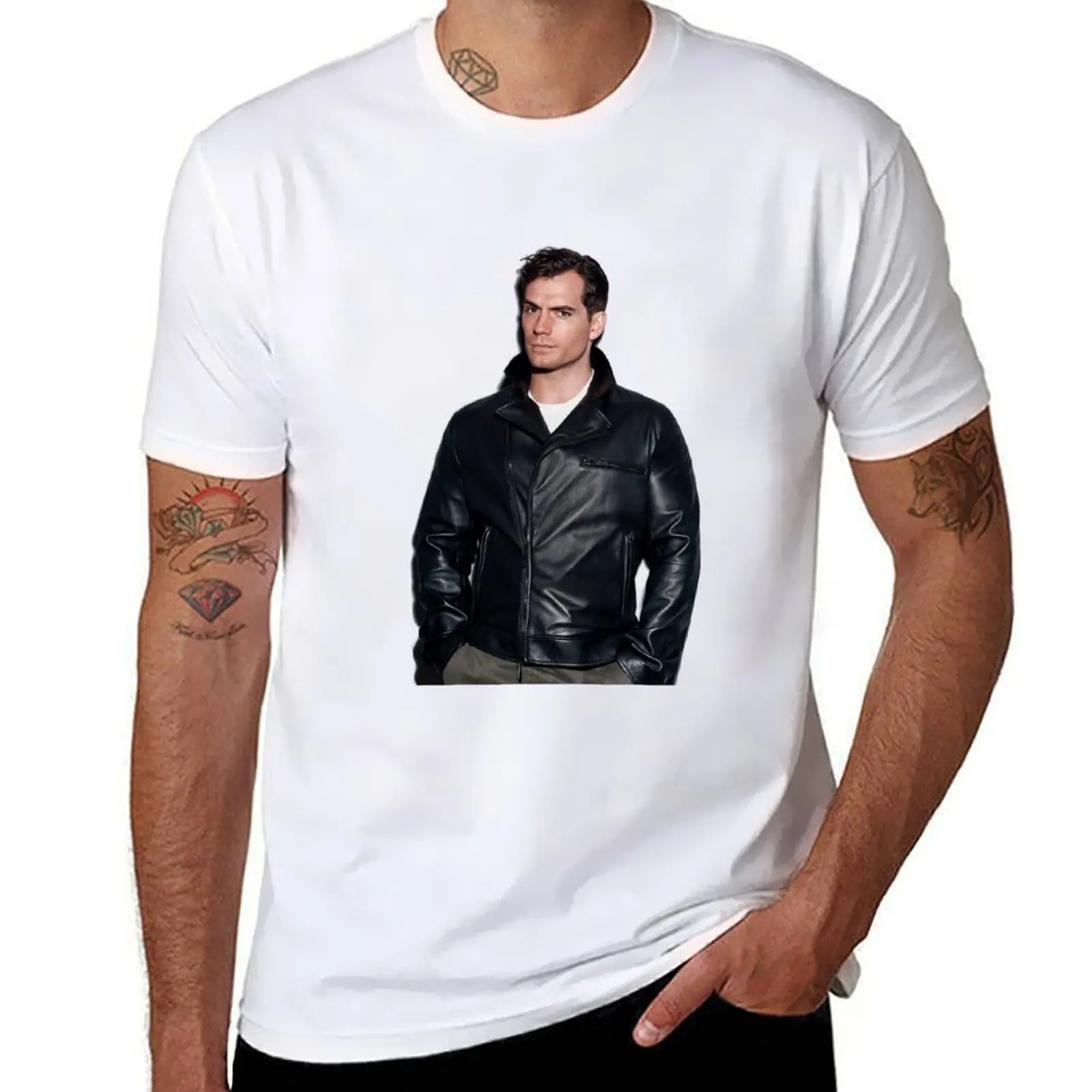 

Henry Cavill T-Shirt t shirts for man graphic funny g man t shirts for men cotton t shirt man T-Shirt
