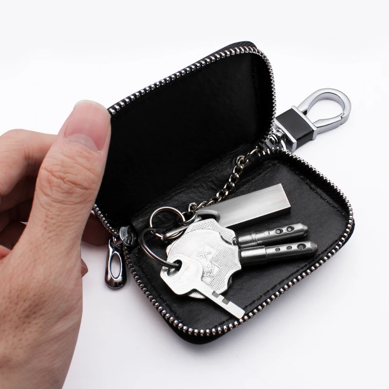 1PCS Genuine Leather Key Wallet Car Key Bag Multi Function Key Case For Mazda 2 3 5 6 M5 Ms CX-4 CX-5 CX6 M3 M6 MX3 Accessories