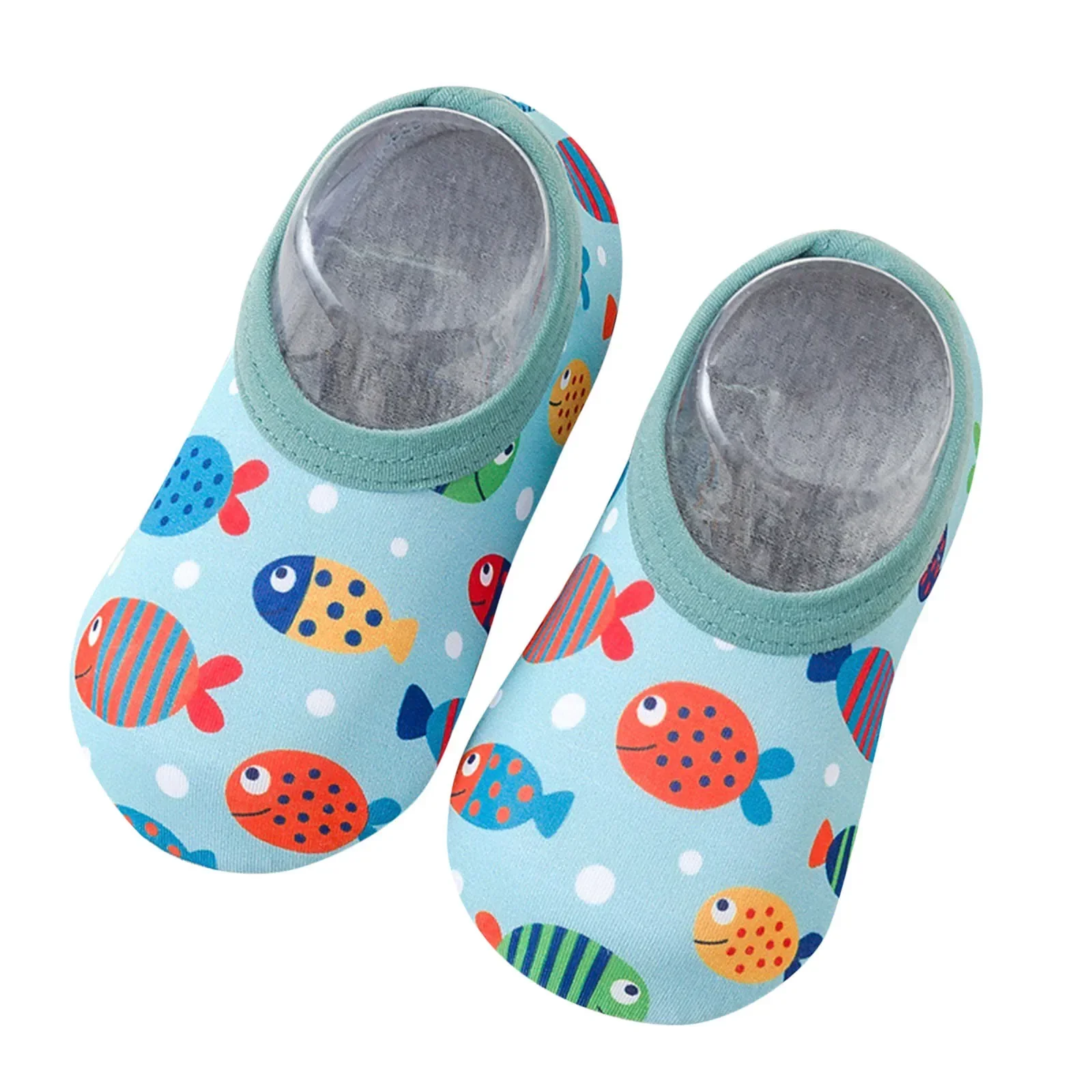 Zapatos de agua de dibujos animados para bebés, niños y niñas, descalzos, calcetines acuáticos, antideslizantes, para Surf, pesca, buceo, interiores y exteriores